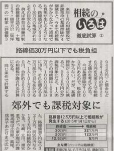 2014年10月1日（水）の日本経済新聞　朝刊5面(アイキャッチ用)