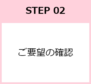 STEP02 ご要望の確認