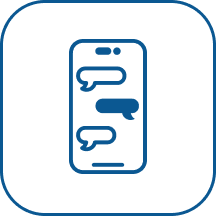 簡単な会話形式の画像