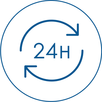 24時間365日利用可能の画像